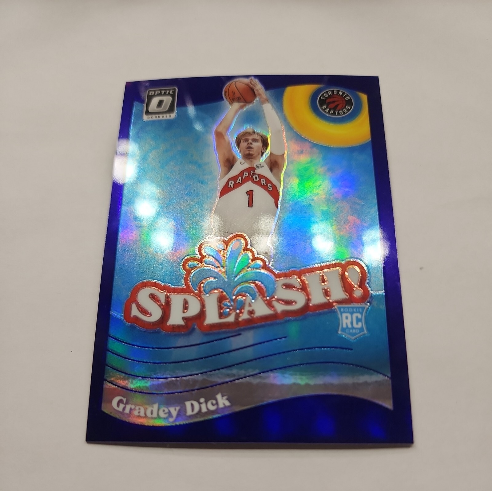 2023-24 Optic Splash! Purple Prizm - TOR Raptors Gradey Dick RC #9