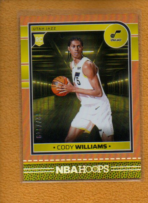 Cody Williams 2024-25 Panini NBA Hoops Rookie Orange RC #240 /149