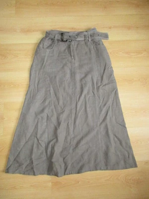 Jupe en lin Caroll Marron Taille 38 à - 66% - Photo 1/3