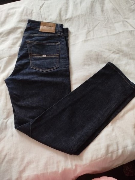 Men Jeans Navy Denim 30