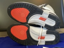 1989 Nike Air Delta Force ST Mens 8.5 SOLE SWAPPED White/Black/Grey Rare - Image 4