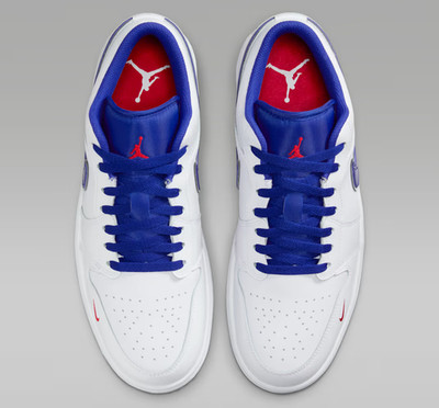 Air Jordan 1 Low SE Shoes White Old Royal Blue Gum Yellow Men's | Size 7.5 - 14