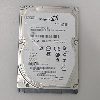 Seagate Momentus 5400.6 ST9500325AS 500GB HDD SATA 2.5 Laptop Festplatte 5400RPM