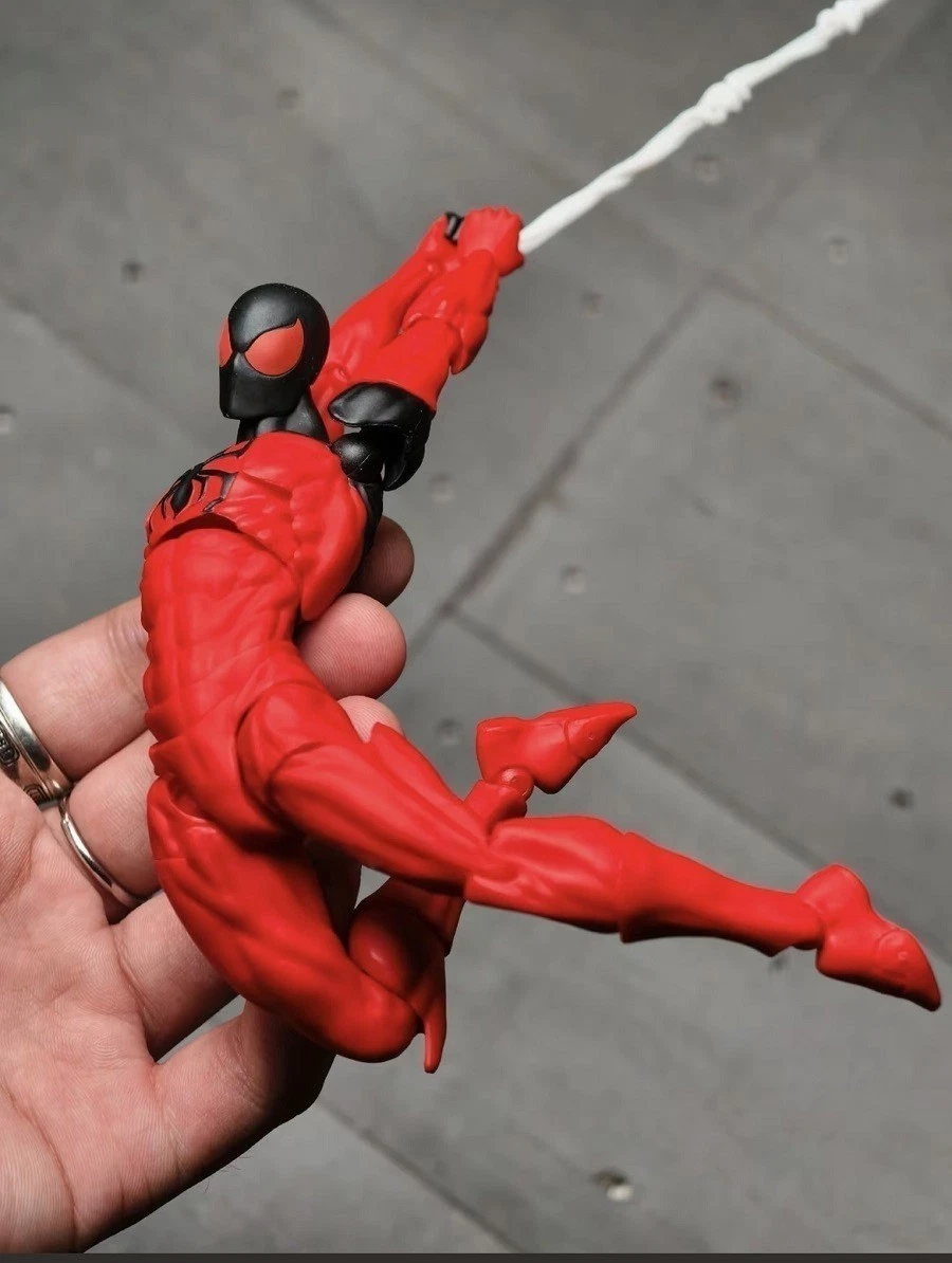 Mess Toys Scarlet Neighbor Kaine Parker Spider-Man 1/12 Action Figure USA STOCK image 14