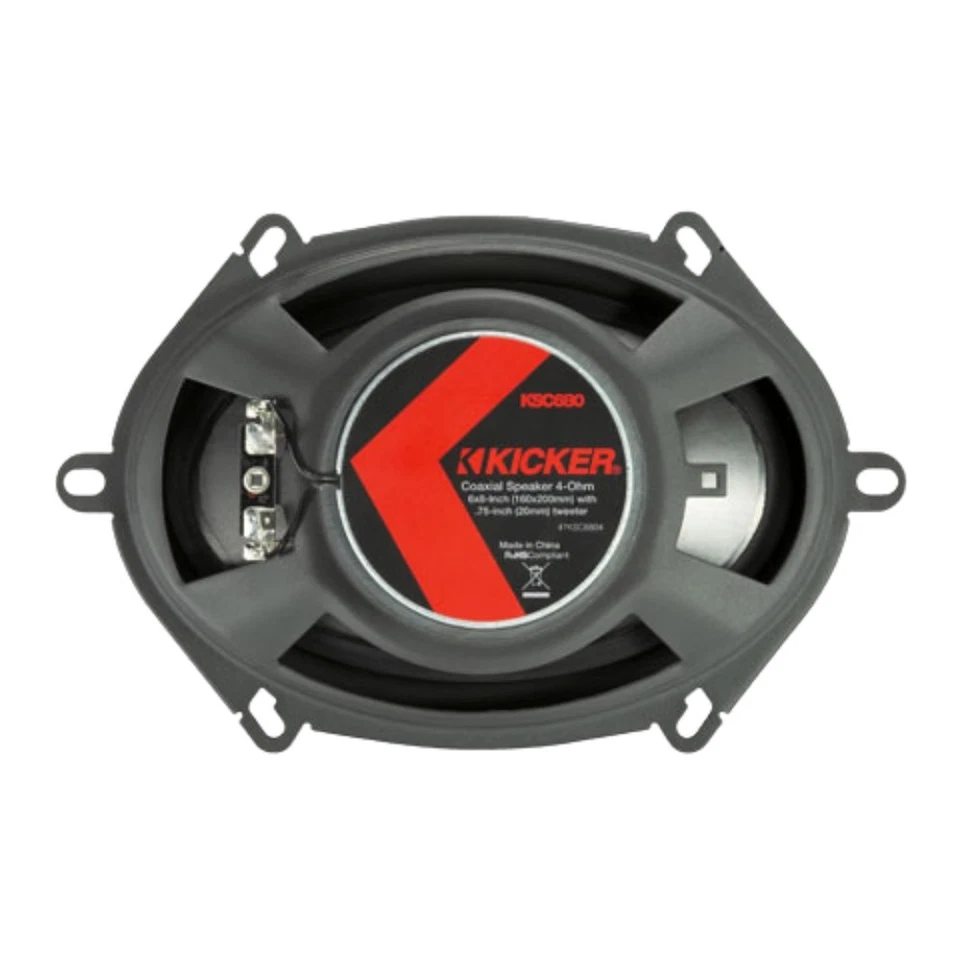 Altavoces componentes Kicker 51KSS6804 6"x8" y altavoces coaxiales 51KSC6804 6"x8" Foto 4 de 4