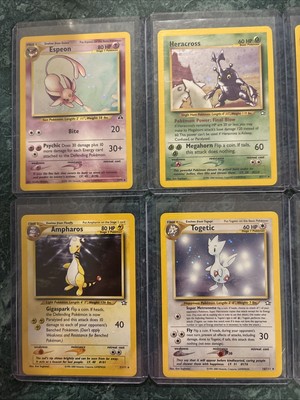 Pokémon TCG Neo Mixed Lot Gen 2 Mostly LP Condition See Pictures Free Ship (31) 