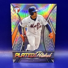 Juan Soto 2025 Topps Pristine Plated and Polished Insert Card #PP-8 NY Mets