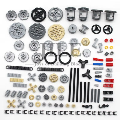 116Pcs MOC Bulk Technical Parts Pin Liftarm Bricks Set Axle Connector Gear 40 To