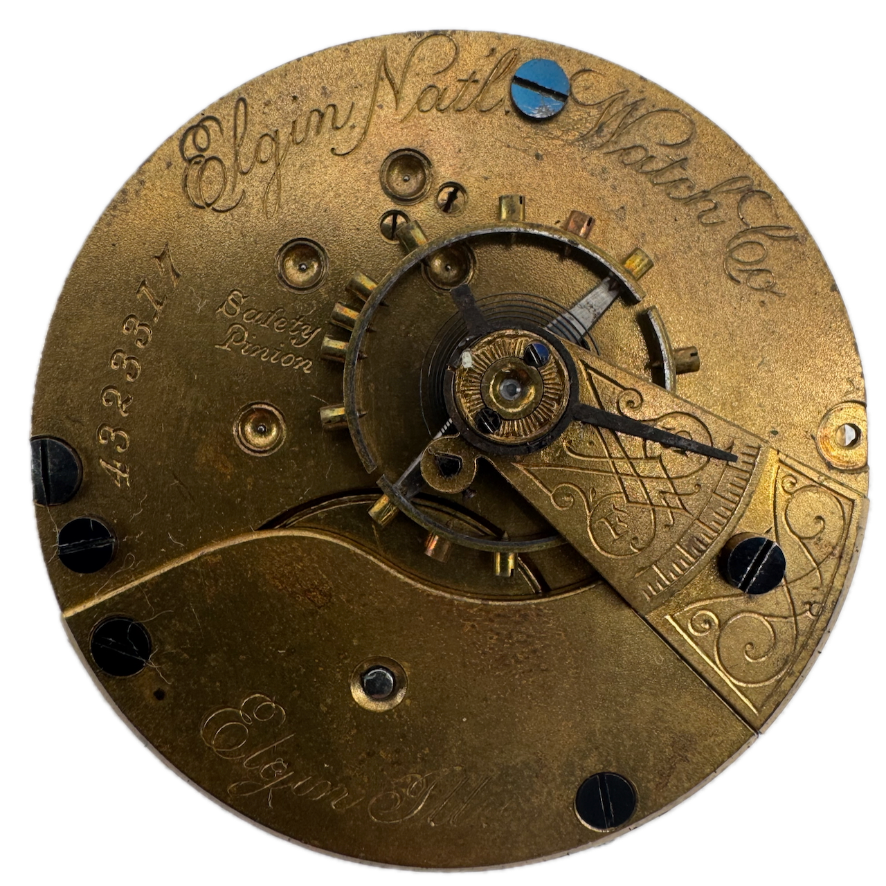 Antique 18 Size Elgin 7 Jewel Mechanical Pocket Watch Movement Grade 73 USA