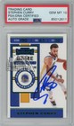 Stephen Curry 2019-20 Contenders Game Ticket Green Autograph Card #92 PSA/DNA 10
