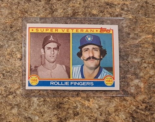 (5) Rollie Fingers 1982 Topps card 1983 1985 Donruss Fleer Brewers A's HOF - Picture 8 of 11