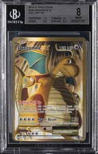 2016 POK�MON XY EVOLUTIONS FULL ART UR #106 DAGONITE EX BGS 8