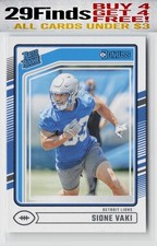 Sione Vaki Rated Rookie 2024 Donruss #332 Detroit Lions (RC)