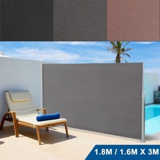 Seitenmarkise Sichtschutz Markise Aluminium Balkonmarkise Windschutz Seitenrollo