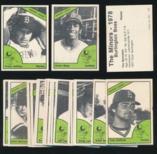 1978 TCMA BURLINGTON BEES -Full Set (28) w/ KEVIN BASS *Lower Grade*