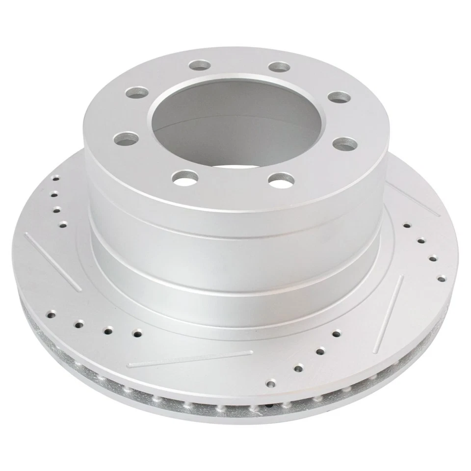 Керамические колодки и перфорированные роторы задних тормозных суппортов подходят для Dodge Ram 3500 2003-2008 годов выпуска - Изображение 3 из 4