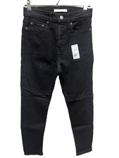 Levi's Wedgie Skinny Button Fly Stretch Women's Size 27 Black Denim Jeans