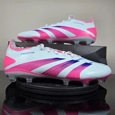 Adidas Predator League FG Soccer Cleats Blue Pink Shoes IH8724 Men's Sz 9.5