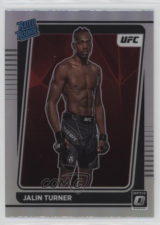 2022 Panini Donruss Optic UFC Rated Rookie Holo Prizm Jalin Turner #114 02l5