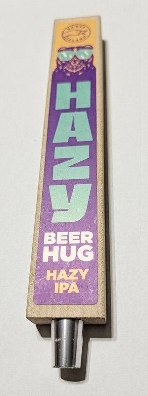 Goose Island Beer Co Hazy Beer Hug Bear with Sunglasses Hazy IPA Beer Tap Handle