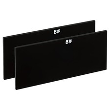 2pcs Welding Len Shade 8 Glass 4-1/4"x 2" Hardened Glass Black Darkening Filter