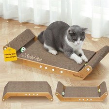 23.8 Inch Modern Cardboard Cat Scratcher Pad Board Ball Track Indoor Kitten