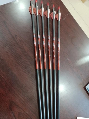 Bloodsport Hunter 350 Spine- Precut 29" with Inserts - 6pk Fletched Blazer Vanes