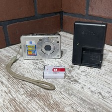 Sony Cyber-Shot DSC-W50 6.0MP 3x Optical Zoom Digital Camera W/Battery /Charger