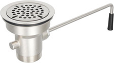 3.5" Commercial Sink Drain with Twist Handle - Clog Overflow Prevention