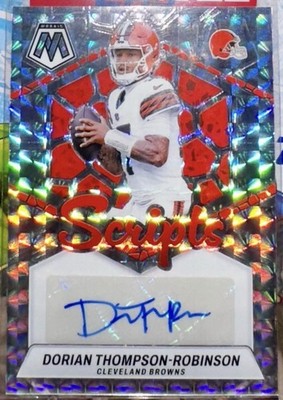 Dorian Thompson-Robinson 2024 Panini Mosaic Scripts Auto  + Donruss Bomb Squad