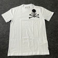 PHILIPP PLEIN Round Neck Short Sleeve Skull&B...