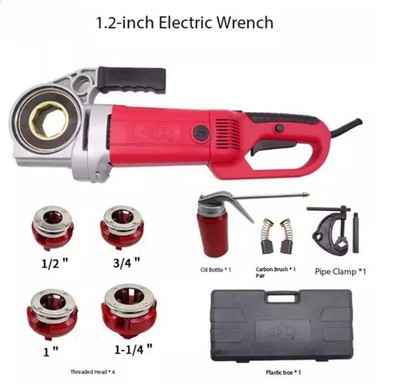 Handheld Electric Threading Machine: Portable Hand-Held Threading Tool for Pipes