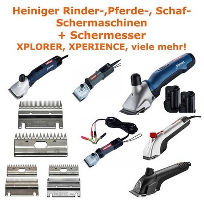 Heiniger Schermaschinen & Schermesser Pferde Rinder Schafe XPLORER XPERT Akku