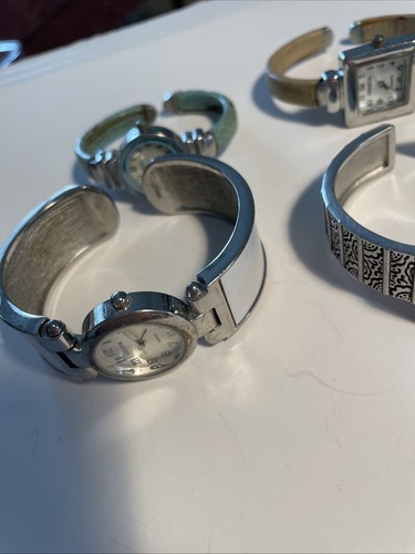 Lot Of 6 Women's Junk Drawer Geneva Watches Cuff - Picture 12 of 24