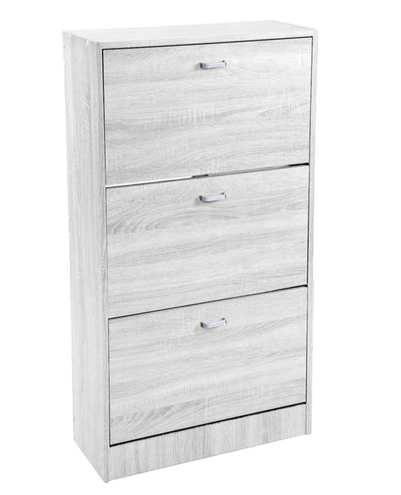 OFFERTA Scarpiera Salvaspazio 3 Ante Bianca 24cm Profondità Legno
