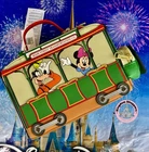 2026 Disney Parks Loungefly Main Street Trolley Mickey Minnie Crossbody Bag New