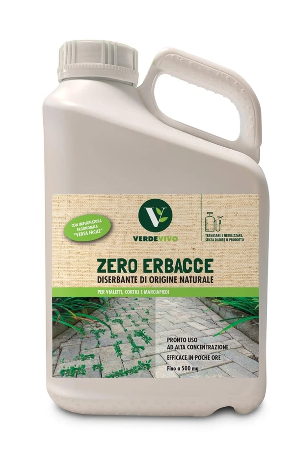 ERBICIDA DISERBANTE NATURALE VERDEVIVO ADAMA ZERO ERBACCE CONFEZIONE 5LT (23641)