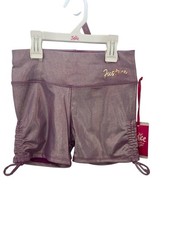 Justice Dance Gym Metallic Shorts Purple Size M 10 Girls
