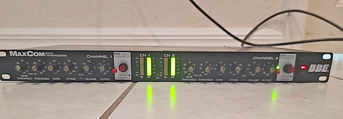 BBE MaxCom Dual Channel Compressor Limiter Gate Sonic Maximizer | eBay