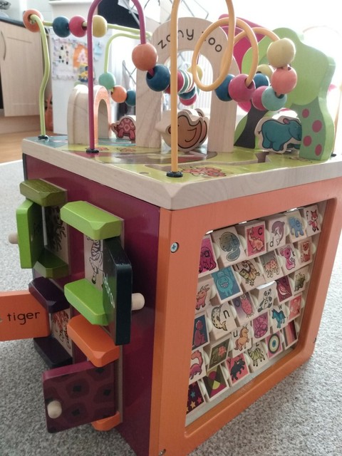 zany zoo activity cube