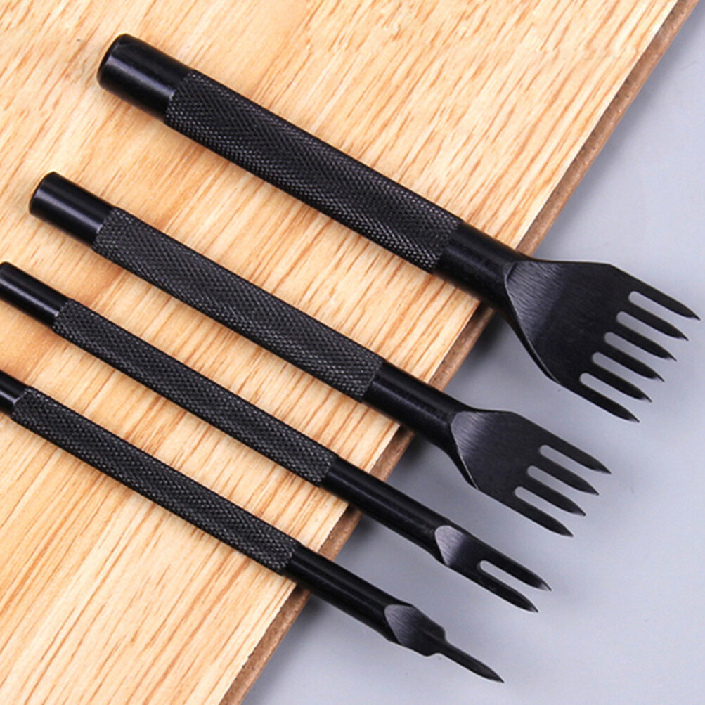 Set Punzoni Per Lavorazione Pelle | 52 Pezzi In Acciaio | Per Fai Da Te E Artigianato - Foto 4