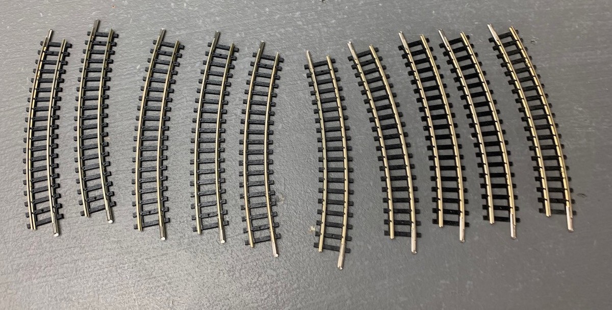 N-Scale Trix 14924 MiniTRIX Curved Track 10 Pieces N0267 LZ | eBay