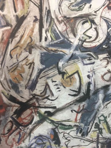 Jackson Pollock Litografia off set cm 50x70 firma su lastra con certificato - Foto 4 di 6