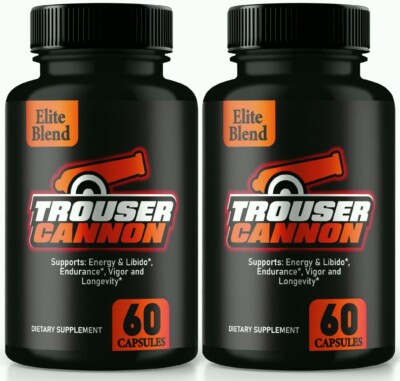 (2 Pack) Trouser Cannon Advanced Male Health Pills to Boost Libido & Endurance