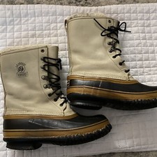 Lacrosse Tan And Black Lace Up Winter Boots