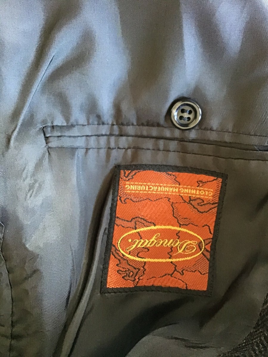 ジャケット・アウター 014031 INTERIM LIMITED BIG DOT DONEGAL Elegant Men's Donegal Business Jacket 3 Buttons Winter Wool Office