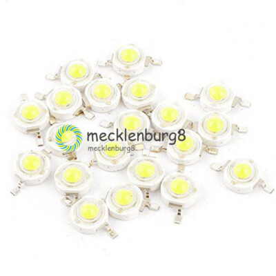 10PCS 1W Pure White SMD LED Beads NEW GOOD QUALITY