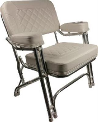 Springfield Marine Premium Deck Chair White 1080125-CR