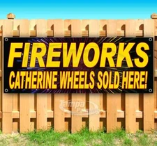 FIREWORKS CATHERINE WHEELS Advertising Vinyl Banner Flag Sign Many Sizes