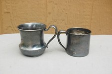 Rogers Bros Meriden 353 Oneida Community Silverplate Baby Cup Lot 2 Vintage